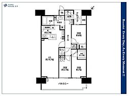 HARUMIFLAGSEAVILLAGEA棟 3SLDKの間取図画像