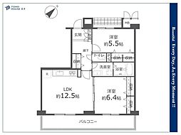成増アクト1 2LDKの間取図画像