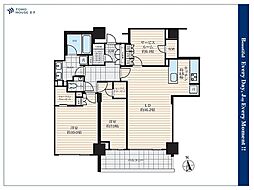 シティテラス目白D棟 2SLDKの間取図画像