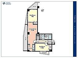 グラントゥルース中野江原町 2LDKの間取図画像