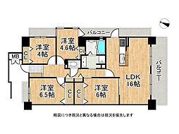 イーストコート7番街3番館 4LDKの間取図画像
