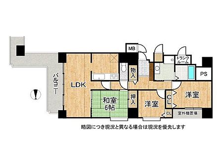 3LDK 間取り
