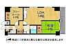 間取り：南東角部屋で陽当り良好な1LDK＋Sのお住まいです！