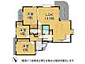 間取り：最上階+南東角部屋！3LDKの間取りです！