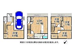 神戸市長田区松野通3丁目　新築一戸建て　3号棟