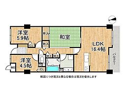 ファミール本山 3LDKの間取図画像