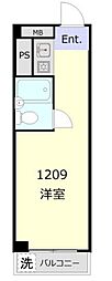 五反田ダイヤモンドマンション ワンルームの間取図画像
