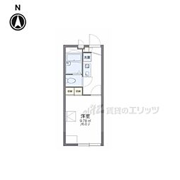 レオパレスドリーム田中21 1Kの間取図画像