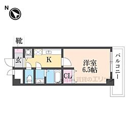 リバーサイド金岡五番館 1Kの間取図画像