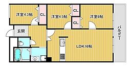 間取図画像 3LDK