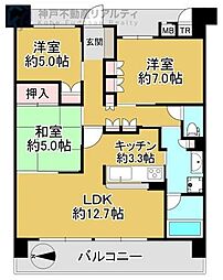 間取図画像 3LDK