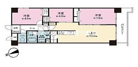 3LDK 間取り