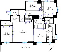 間取図画像 3LDK