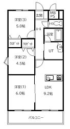 間取図画像 3LDK