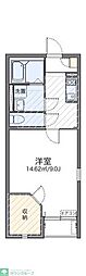 レオネクストエスペランサ2 1Kの間取図画像