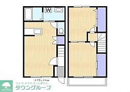 グランド・ソレイユ2A 2LDKの間取図画像