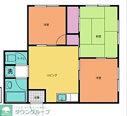 野村コーポA 3DKの間取図画像