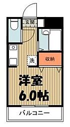 イージーハウス春日部 1Kの間取図画像