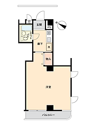ラポルテルージュ妙蓮寺貮番館 1Kの間取図画像