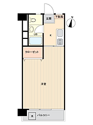 シャトレ明大前 ワンルームの間取図画像