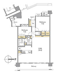 間取図画像 2LDK