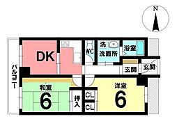 間取図画像 2DK