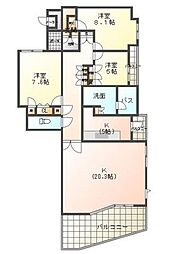間取図画像 3LDK