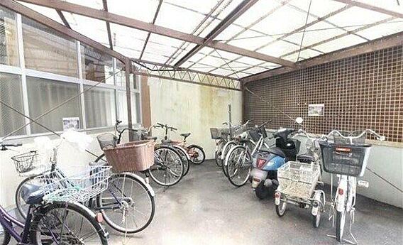 駐輪場です。