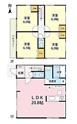 建物参考プラン　参考価格2.900万円、延床面積　約９９．３６m2