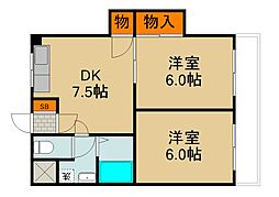 間取図画像 2DK