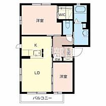 コゥジィーコート 0201 ｜ 京都府福知山市問屋町73（賃貸アパート2LDK・2階・49.28㎡） その2