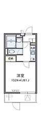 クレイノセイ柴島 2階1Kの間取り