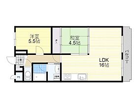 ビスタ萩原台1号棟  ｜ 兵庫県川西市萩原３丁目（賃貸マンション2LDK・3階・56.00㎡） その2