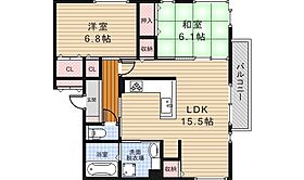 Proud Hills2  ｜ 大阪府箕面市西小路３丁目（賃貸アパート2LDK・2階・65.49㎡） その2