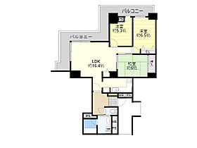 メロード吹田一番館  ｜ 大阪府吹田市片山町１丁目（賃貸マンション3LDK・13階・83.20㎡） その2