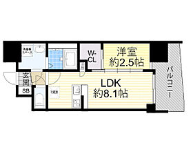 セレニテ新大阪ミラク弐番館  ｜ 大阪府大阪市淀川区宮原５丁目5番16号（賃貸マンション1LDK・13階・28.26㎡） その2