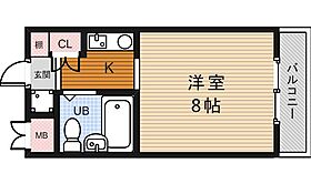 ウィンディ蛍池  ｜ 大阪府豊中市螢池北町１丁目（賃貸マンション1K・2階・20.00㎡） その2