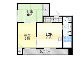 東豊中マンション  ｜ 大阪府豊中市東豊中町２丁目（賃貸マンション2LDK・5階・39.00㎡） その2