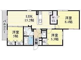 SAKURA NINETY  ｜ 大阪府箕面市桜４丁目15番30-6号（賃貸アパート3LDK・3階・76.19㎡） その2