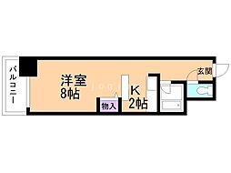 メゾン21 1Kの間取図画像