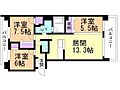 アルビオ・ガーデン手稲駅前2階12.5万円