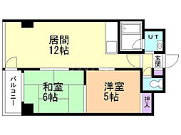 琴似2・7ビル 2LDKの間取図画像