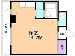 プレサント発寒ステーション ワンルームの間取図画像