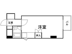 シティハウス琴似 ワンルームの間取図画像