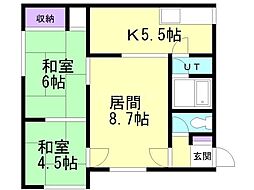 SORTE 2LDKの間取図画像