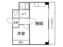 プレサント発寒ステーション 1LDKの間取図画像