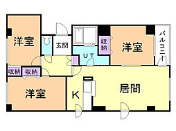 エタニティ 3LDKの間取図画像