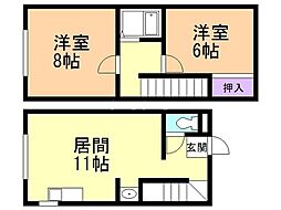 ル・シャトー 2LDKの間取図画像