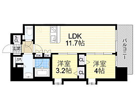 大阪府大阪市淀川区木川東４丁目（賃貸マンション2LDK・7階・45.57㎡） その2