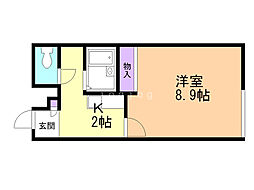 レオパレスグラッツェ 1Kの間取図画像
